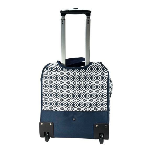 Thirty One Away We Go Roller Bag In Navy Perfect Pendant Carry On Initial K - Picture 3 of 11